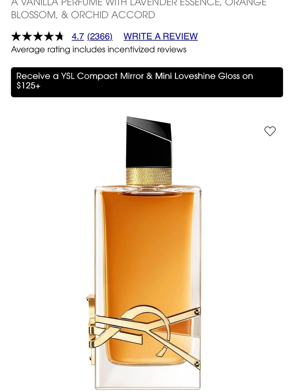 YSL LIBRE INTENSE